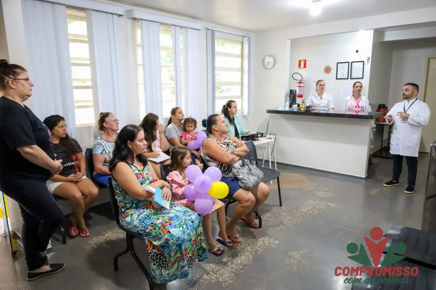 Mulheres do Portão Ocoí participam de Ação do Março Lilás & Amarelo