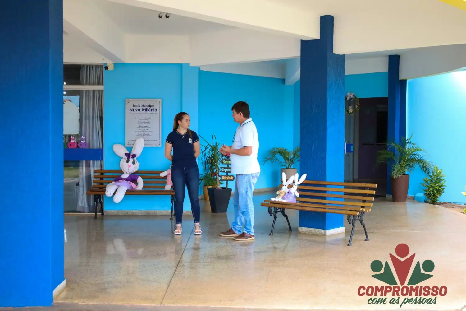 Prefeito em Exercício Chenho visita obras em Missal