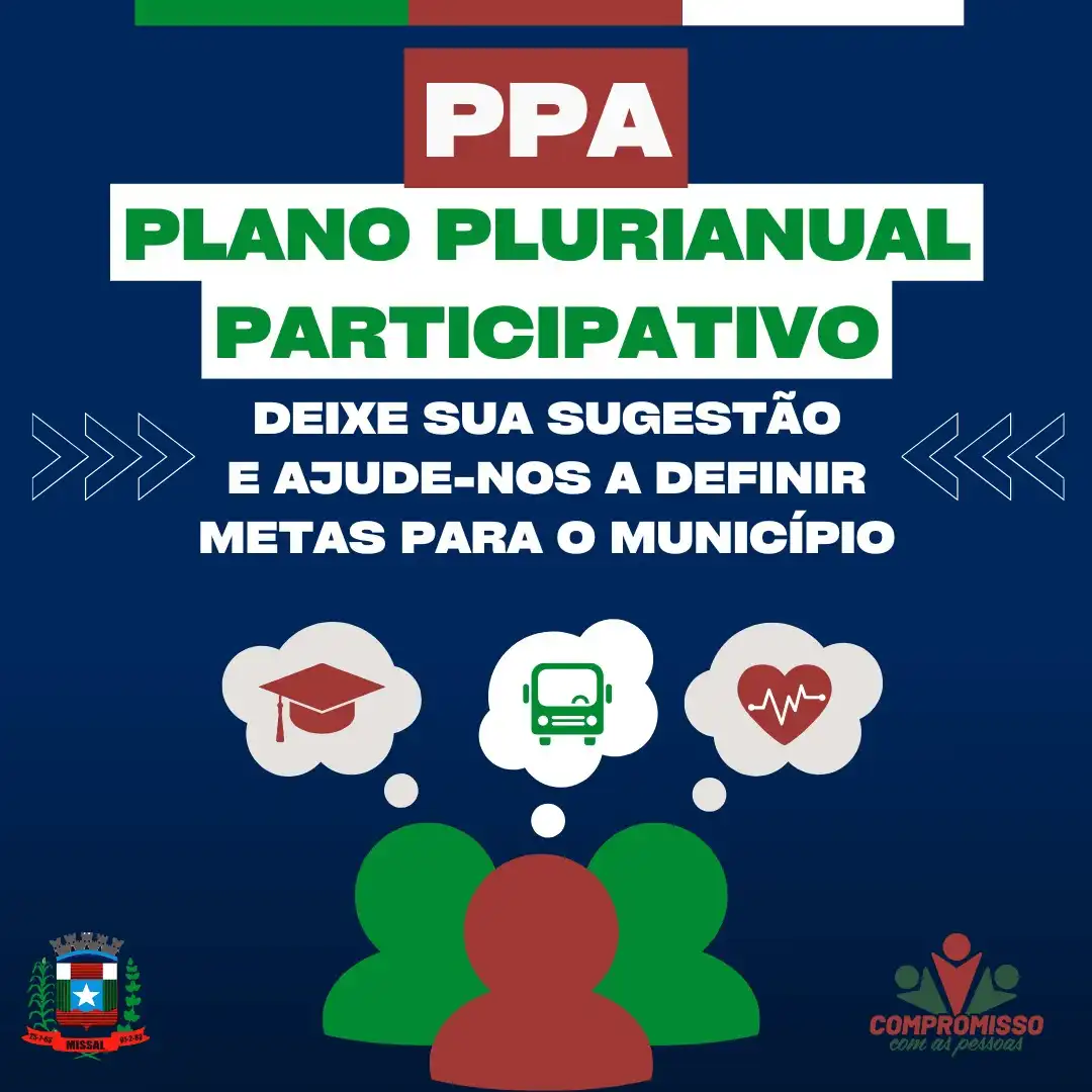 Administração de Missal disponibiliza ferramenta de participação popular para Elaboração do PPA