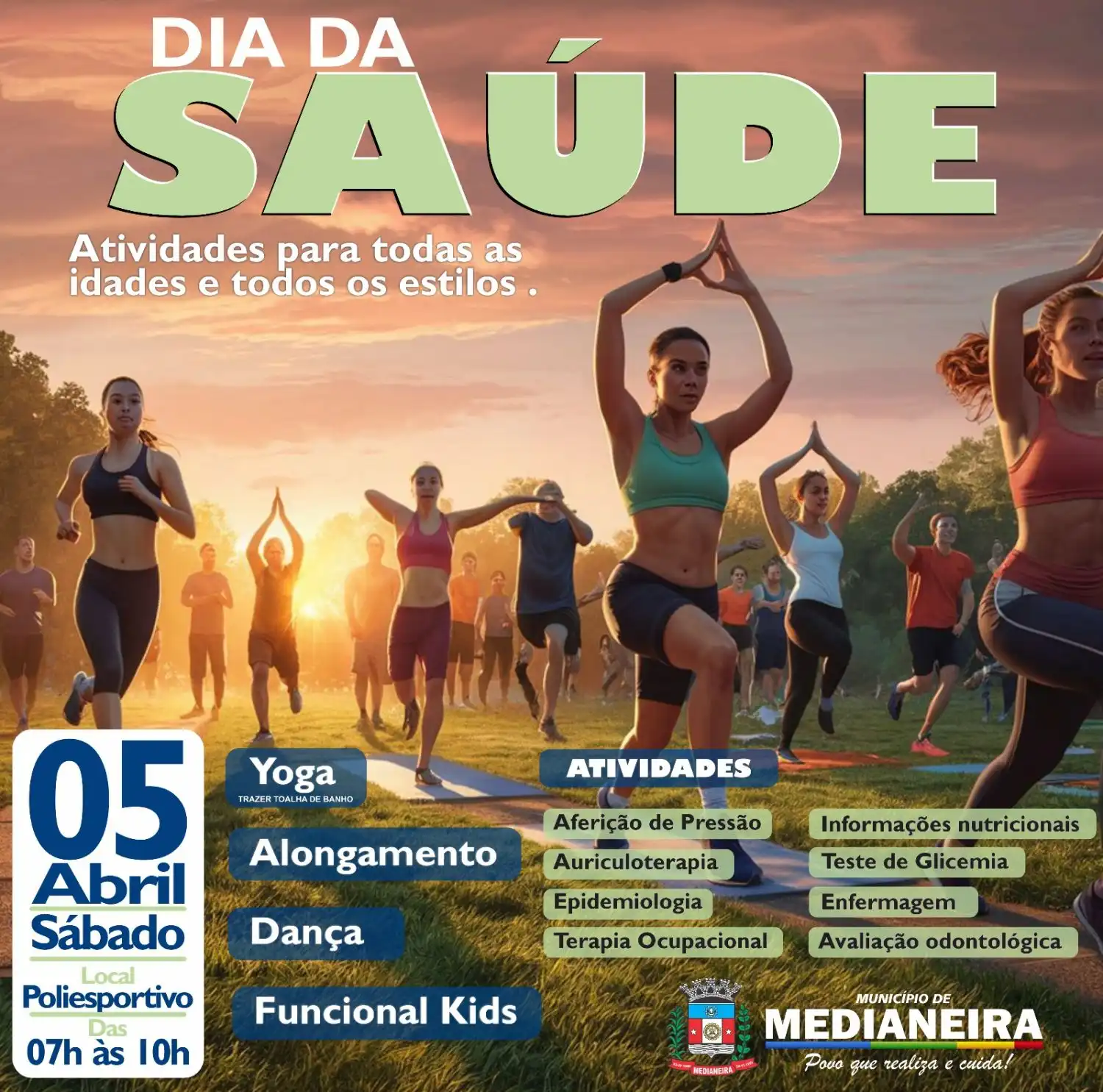 Medianeira comemora Dia da Saúde com ações para toda a comunidade