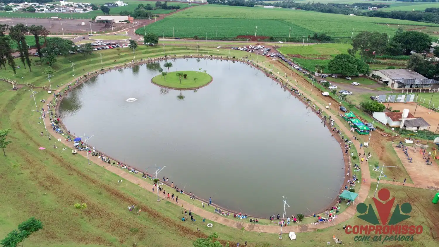 Pesca no Lago de Missal arrecada mais de 250 kg de alimentos