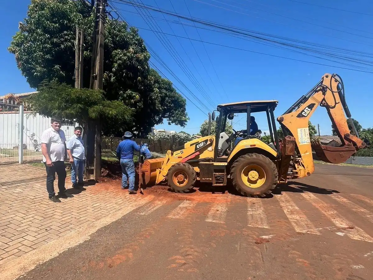 Iniciadas obras de Ampliação da rede de abastecimento na região do Bairro São Francisco
