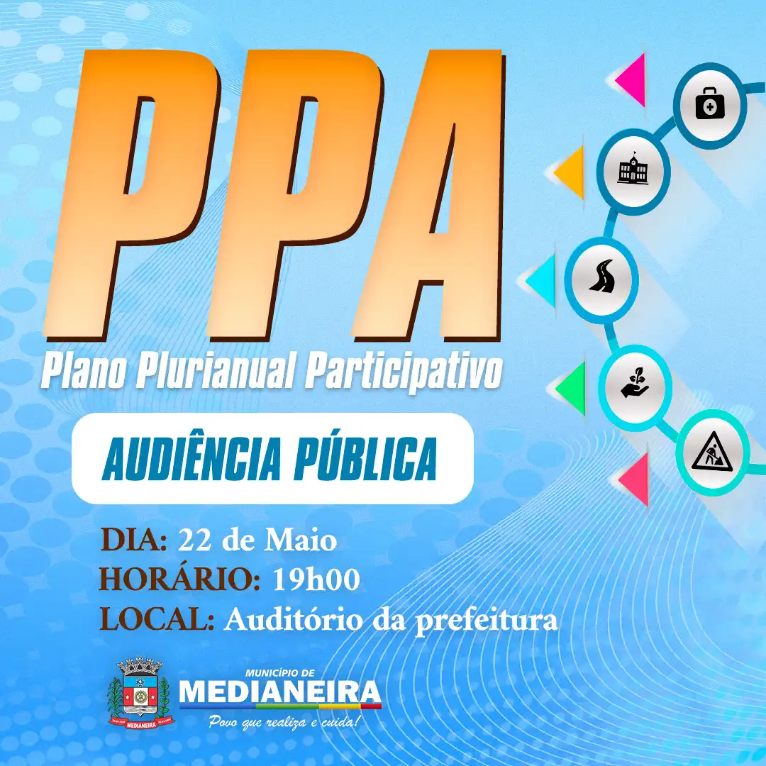 Medianeira realiza Audiência Pública para adequação do PPA 25/29