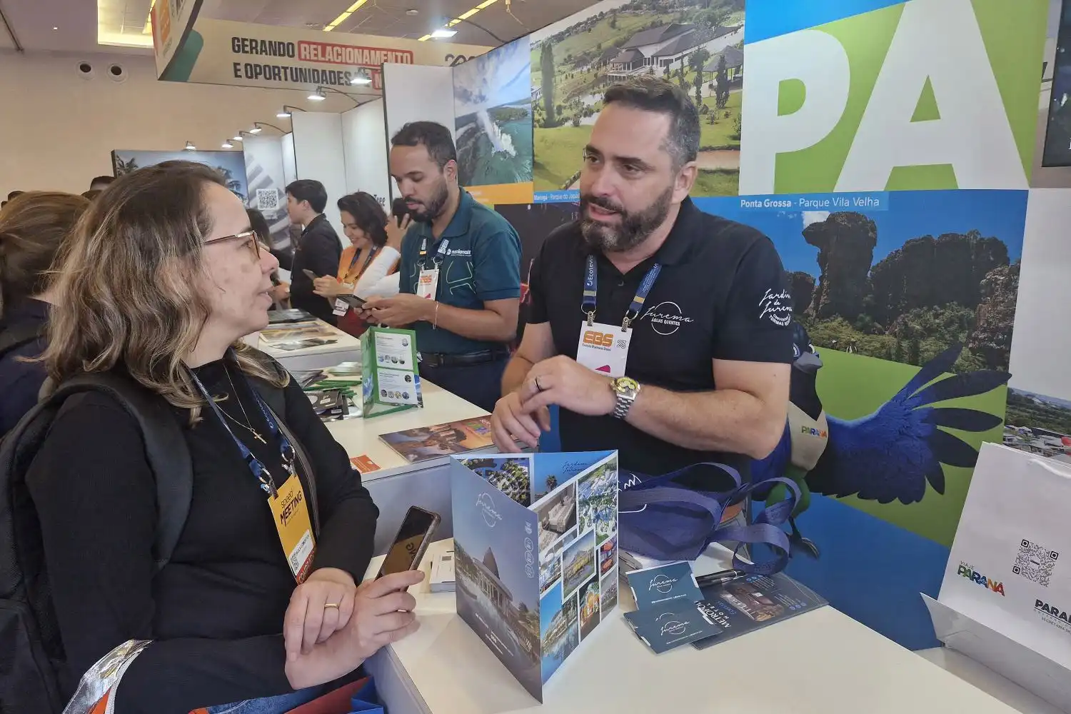 11 empresários participam do estande do Viaje Paraná no Evento Business Show Foto: SETU