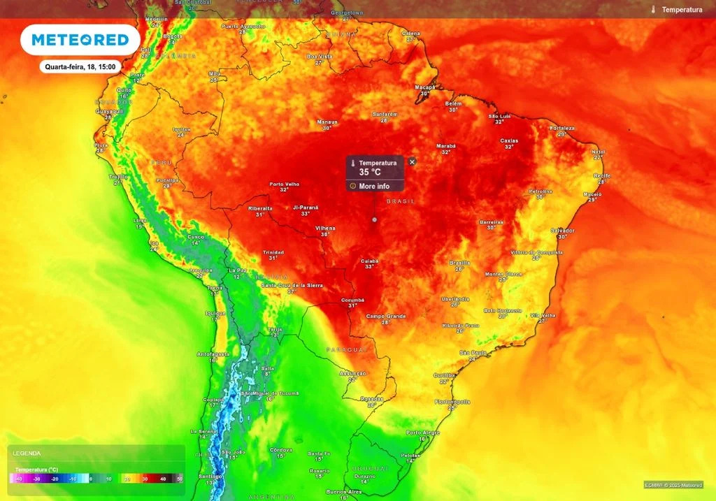 Amplitude térmica aumenta no Brasil e há alertas de umidade relativa baixa; confira as regiões de risco