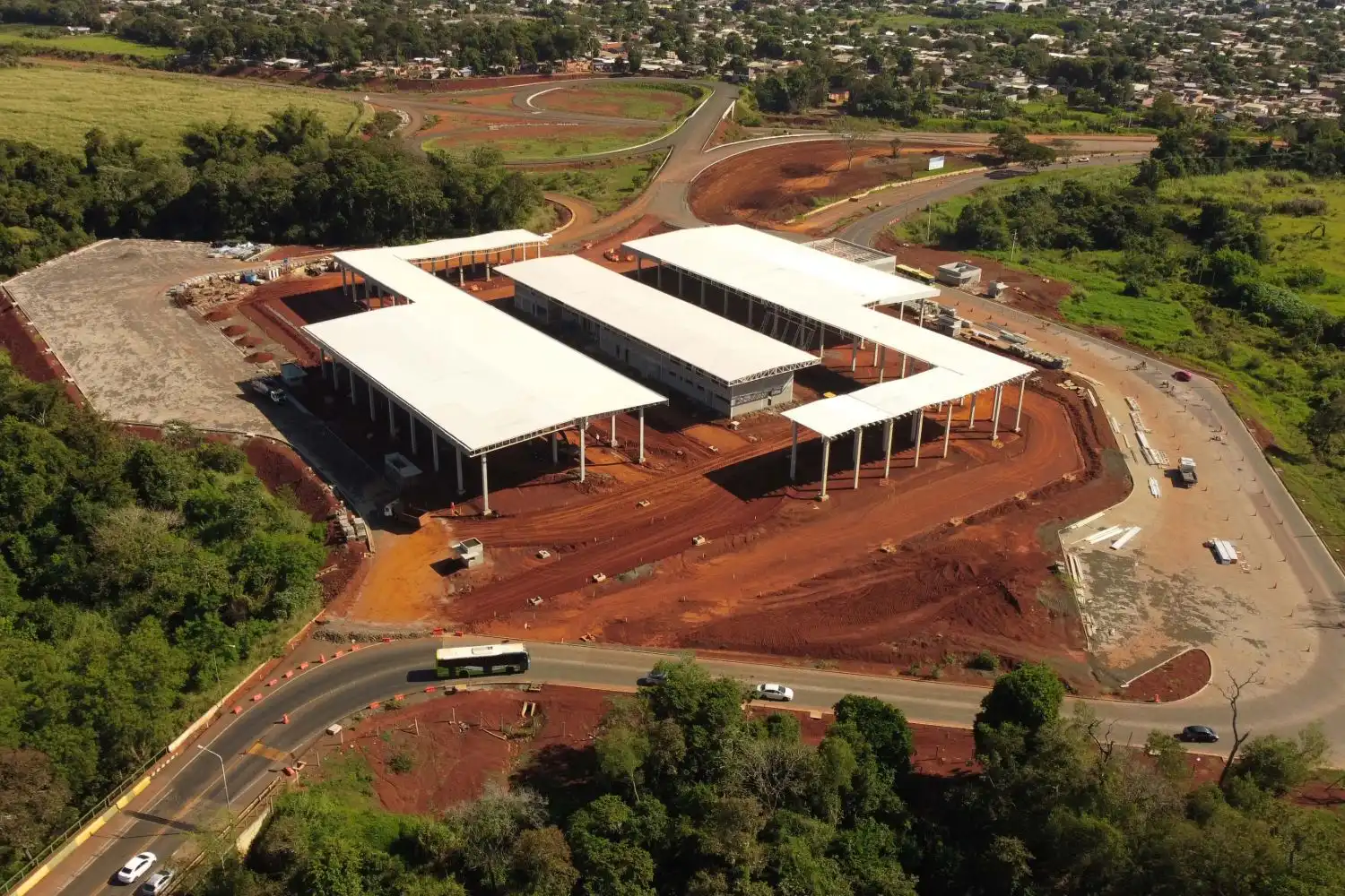 Perimetral Leste terá novo desvio de tráfego no acesso à nova aduana Brasil – Argentina Foto: DER