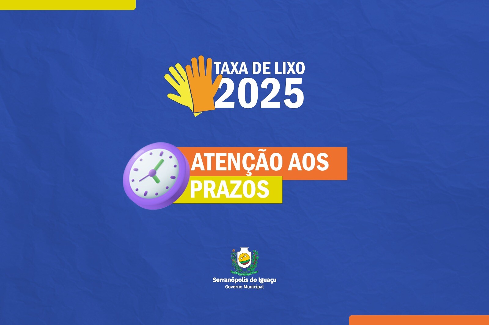 Taxa de Lixo 2025 em cota única deve ser paga até abril