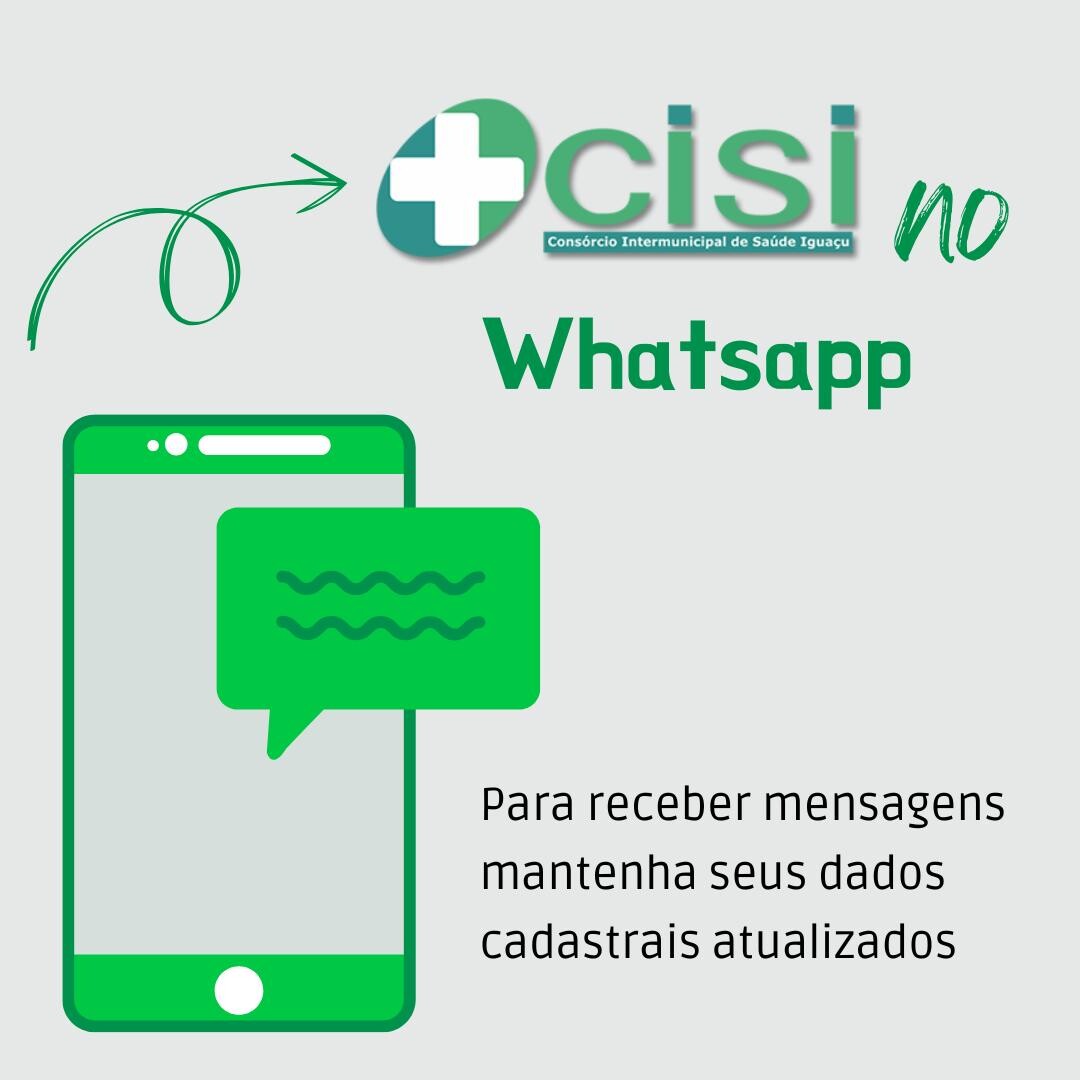 CISI disponibiliza WhatsApp para facilitar a comunicação com pacientes