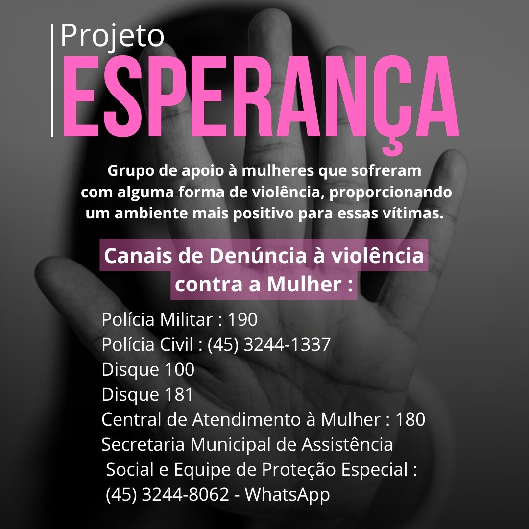 Projeto Esperança irá atender mulheres em situação de violência em Missal
