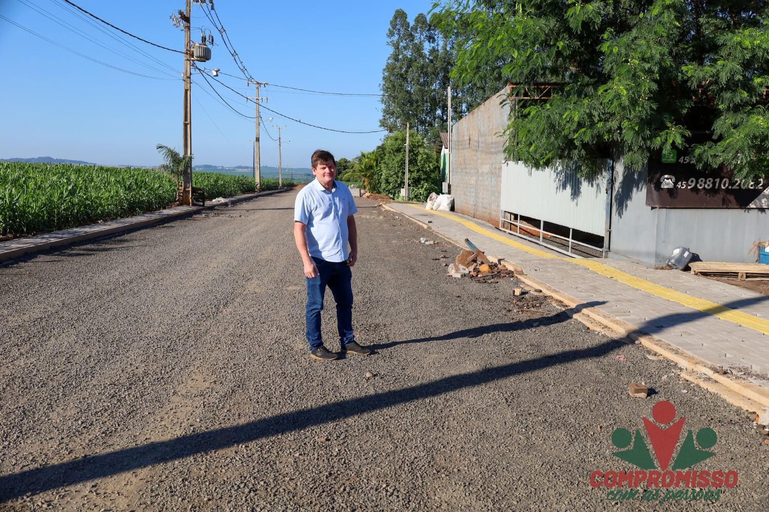 Área Industrial Ildeo Goerck está recebendo pavimentação asfáltica