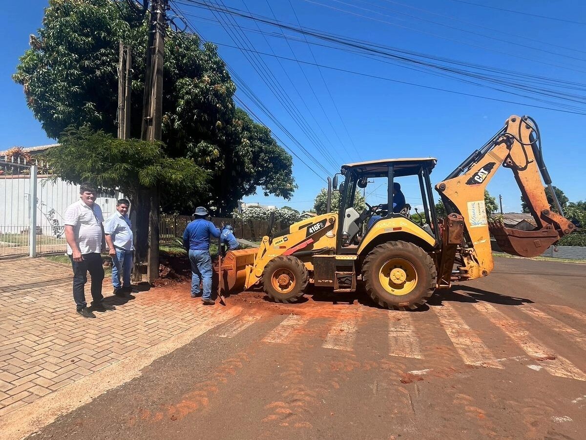 Iniciadas obras de Ampliação da rede de abastecimento na região do Bairro São Francisco