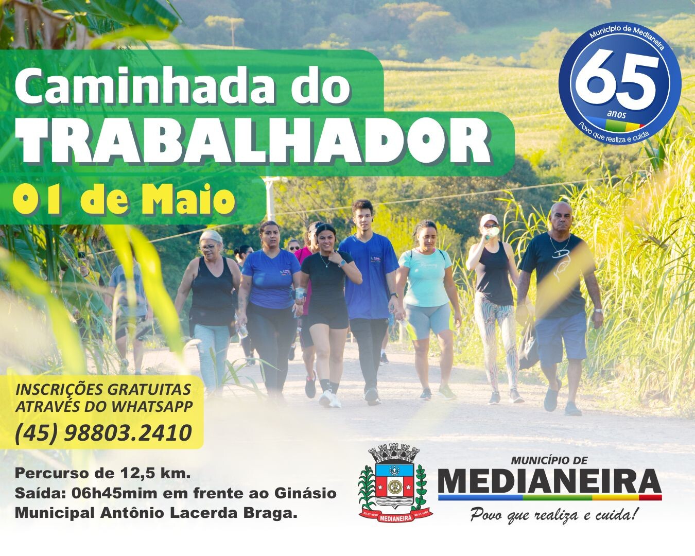 1º de Maio tem Caminhada do Trabalhador