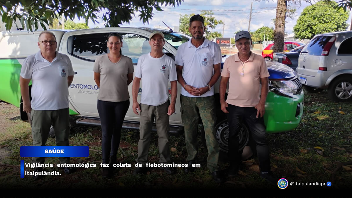 Vigilância entomológica faz coleta de flebotomíneos em Itaipulândia