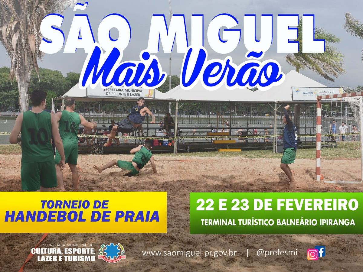 Torneio de handebol de praia movimenta o ‘São Miguel Mais Verão’ neste fim de semana